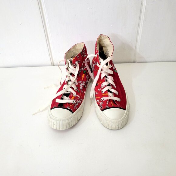 Keds Red Loony Tunes Buggs Bunny High Top Sneakers - Picture 3 of 8